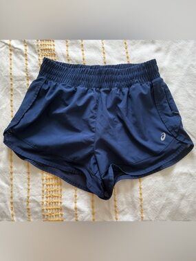 Asics Navy Blue Women's Athletic Running Shorts